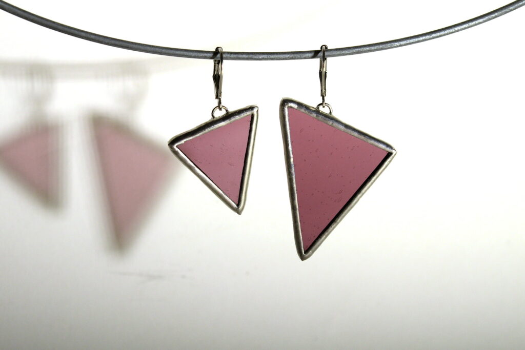Boucles Tiffany Fait de verre