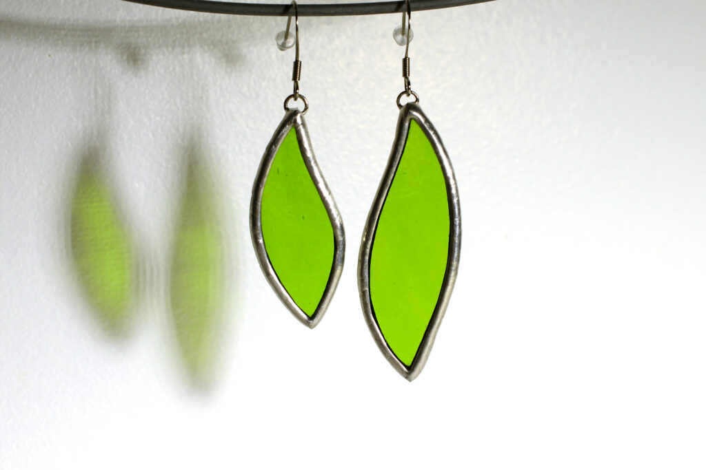 Boucles verte Fait de Verre