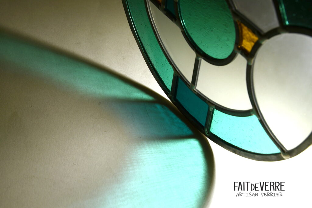 Cercle vitrail Fait de Verre
